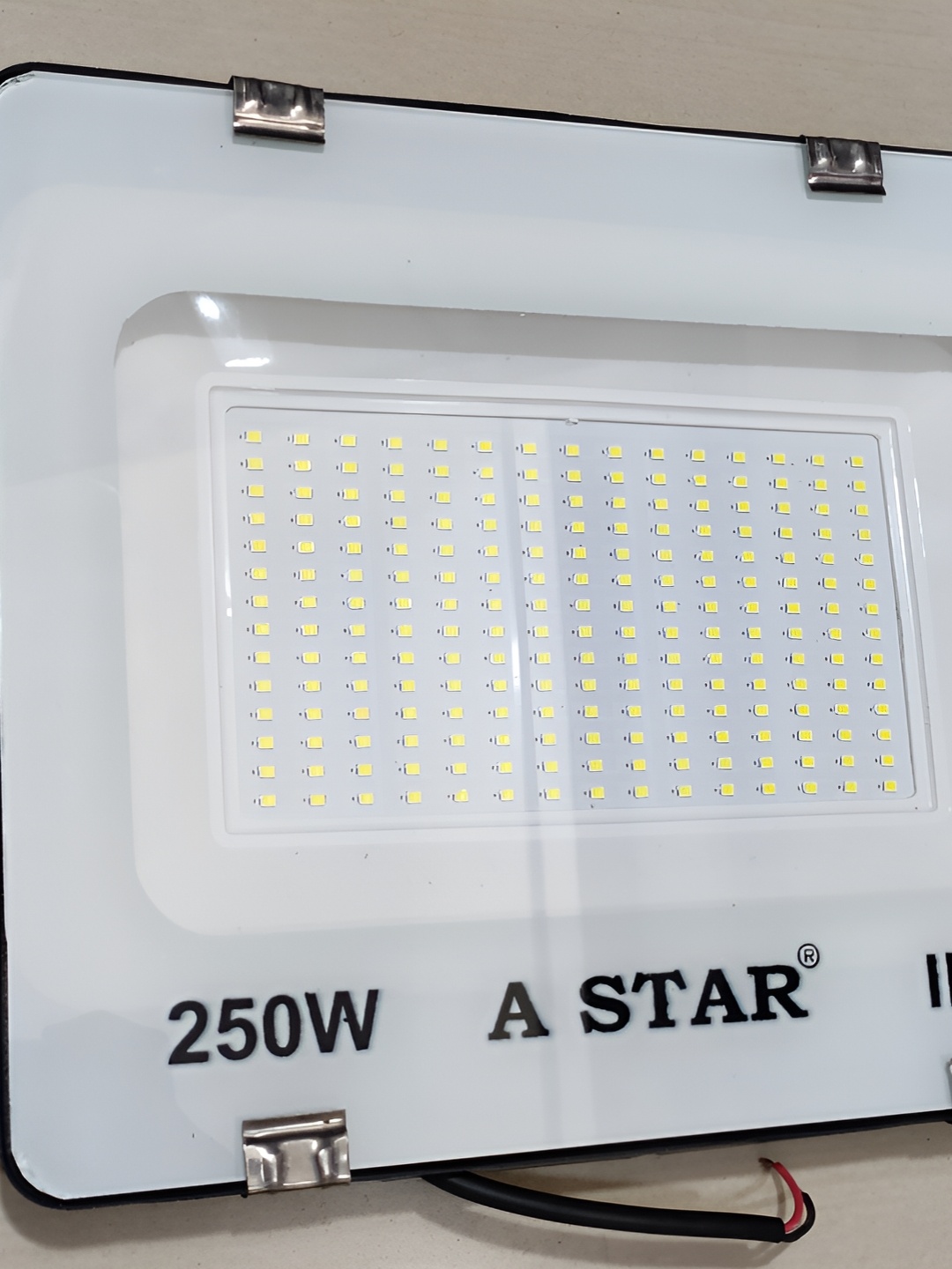 

SPARK WORLD White Rectangular Glass Outdoor Lamp