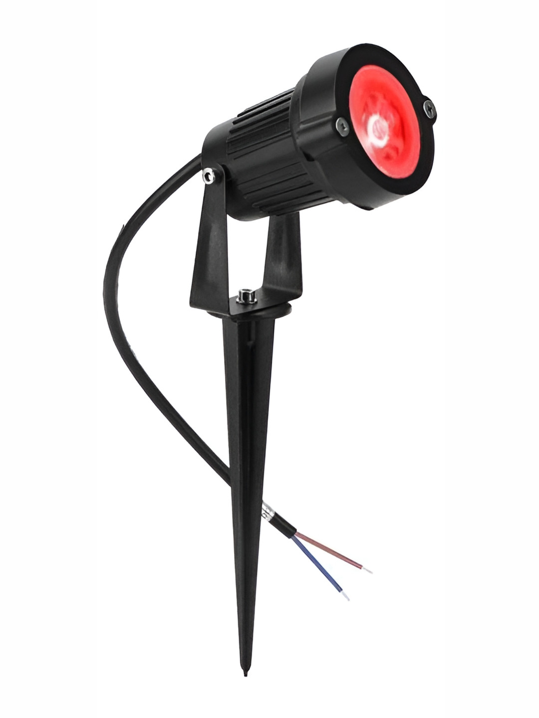 

SPARK WORLD Red & Black Textured Outdoor Lamp