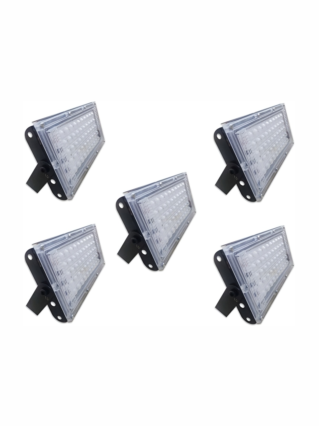 

SPARK WORLD 5 Pieces White Iron Textured Outdoor Lamps