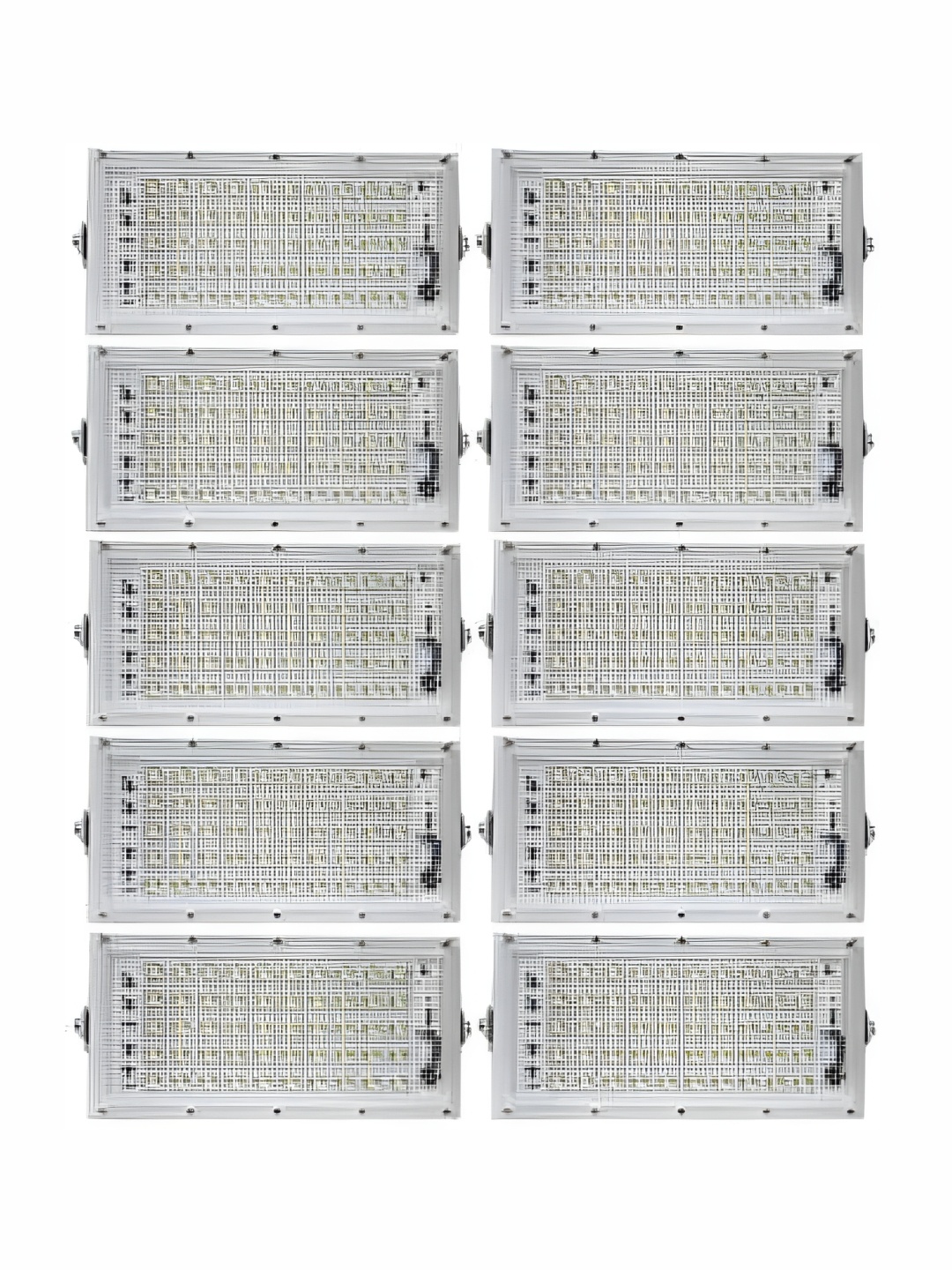 

SPARK WORLD White 10 Pieces Textured Rectangle Outdoor Lamp