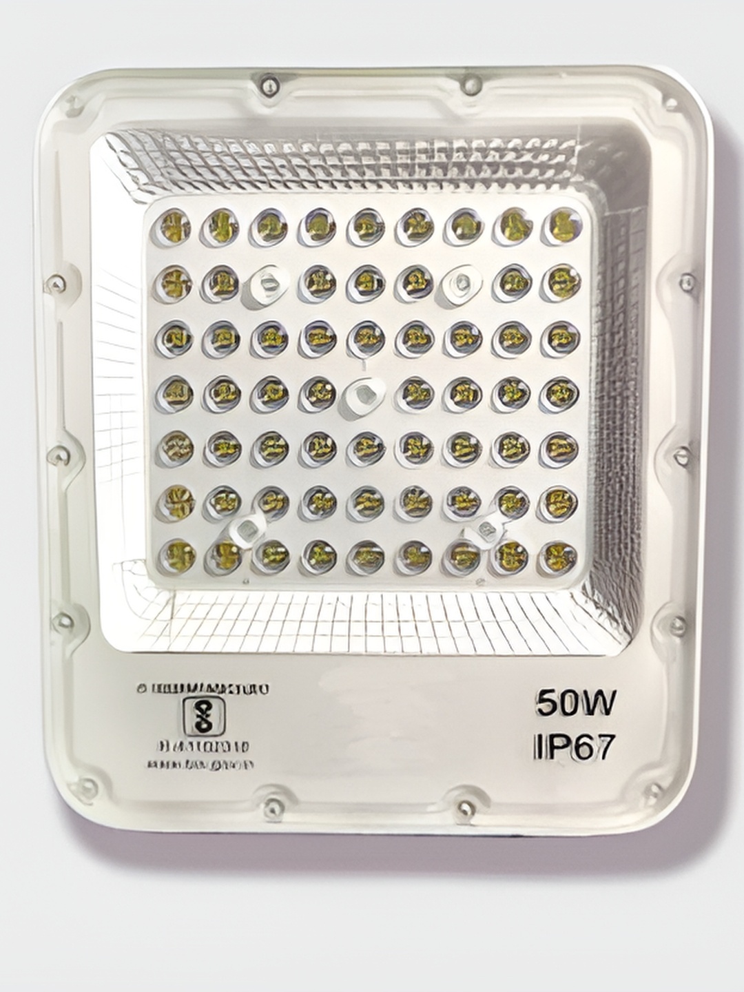 

SPARK WORLD White Aluminium Textured Rectangle Outdoor Lamp