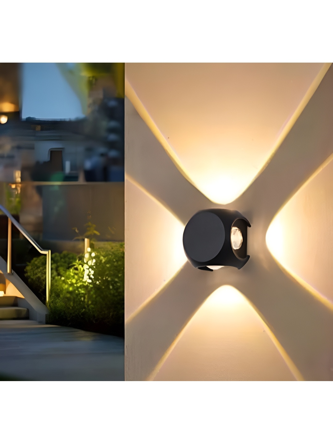 

SPARK WORLD Black & Yellow Outdoor Lamp