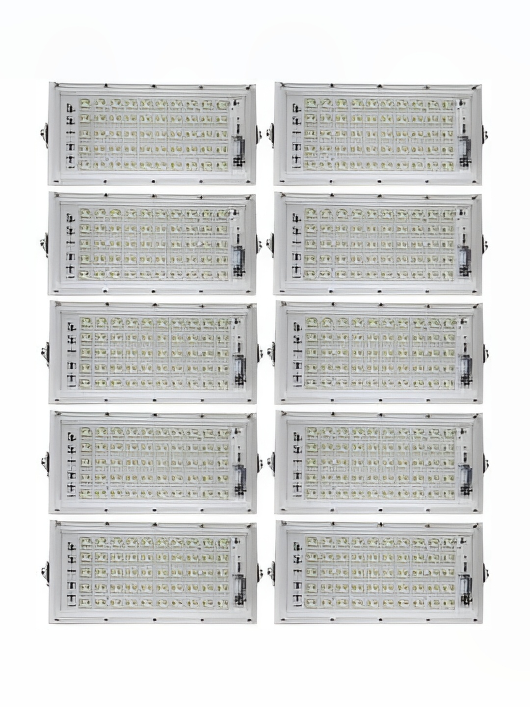 

SPARK WORLD 10 Pcs White Textured Outdoor Lamps