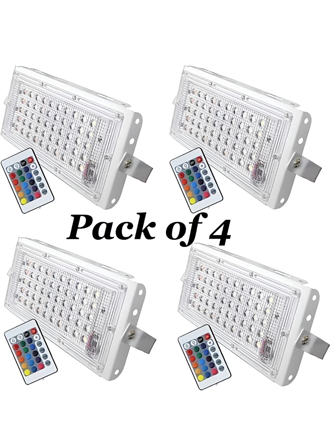 

SPARK WORLD 4 Pcs White Textured Outdoor Lamps