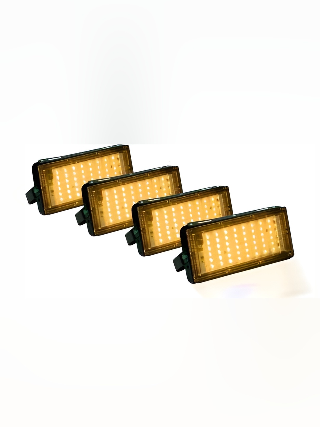 

SPARK WORLD 4-Pcs Yellow Aluminium Outdoor Lamps