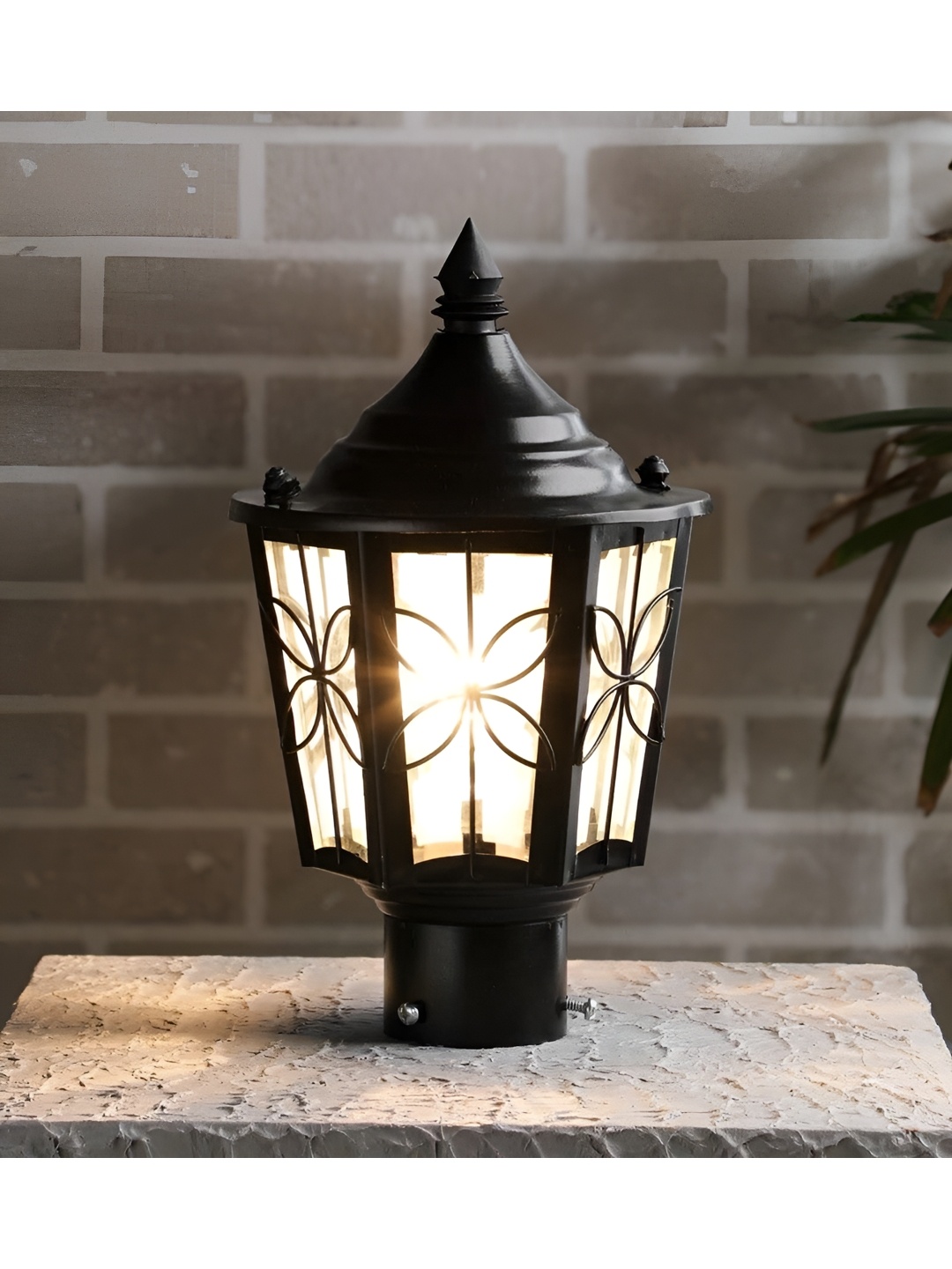 

SPARK WORLD White & Black Bell Shaped Outdoor Lamps