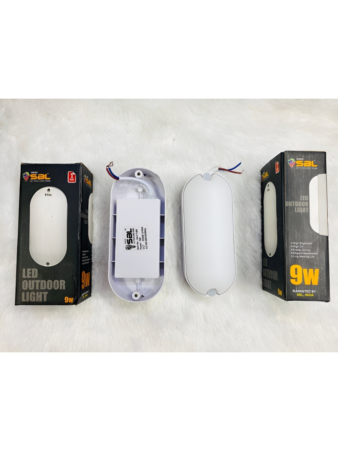

SPARK WORLD White Self Assembly Outdoor Lamp