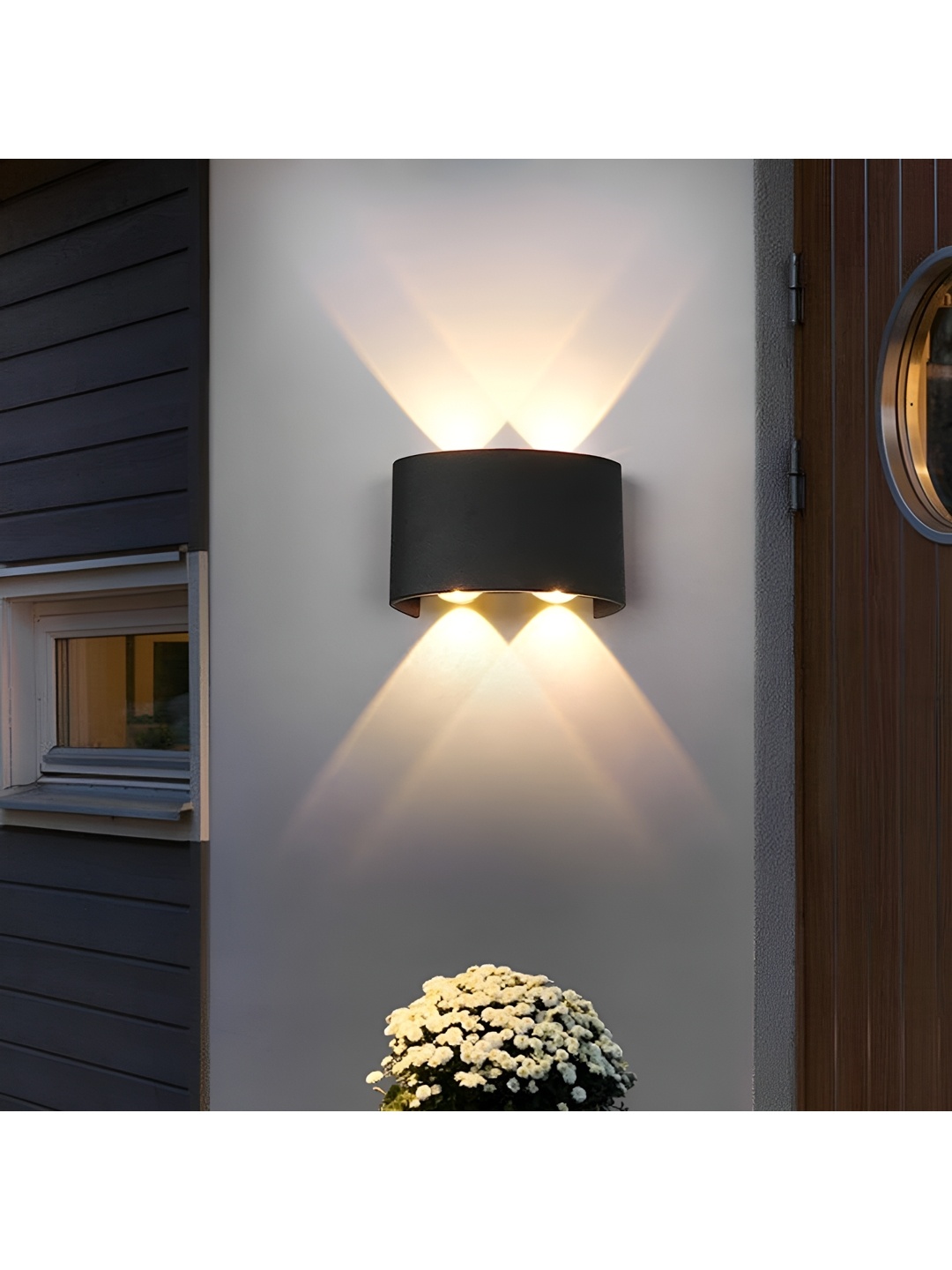 

SPARK WORLD Yellow Textured Outdoor Lamp