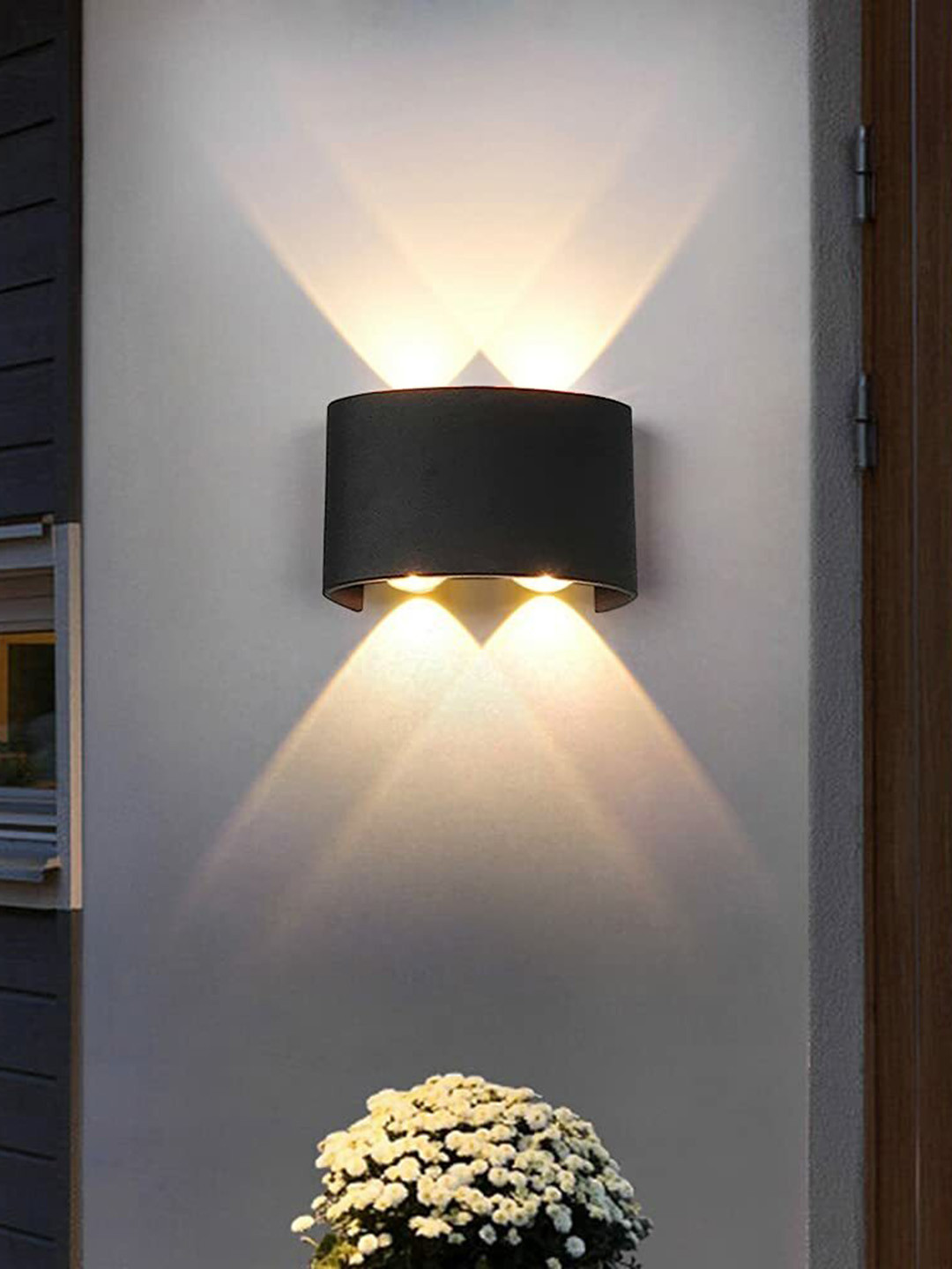 

SPARK WORLD Yellow Textured Outdoor Lamp