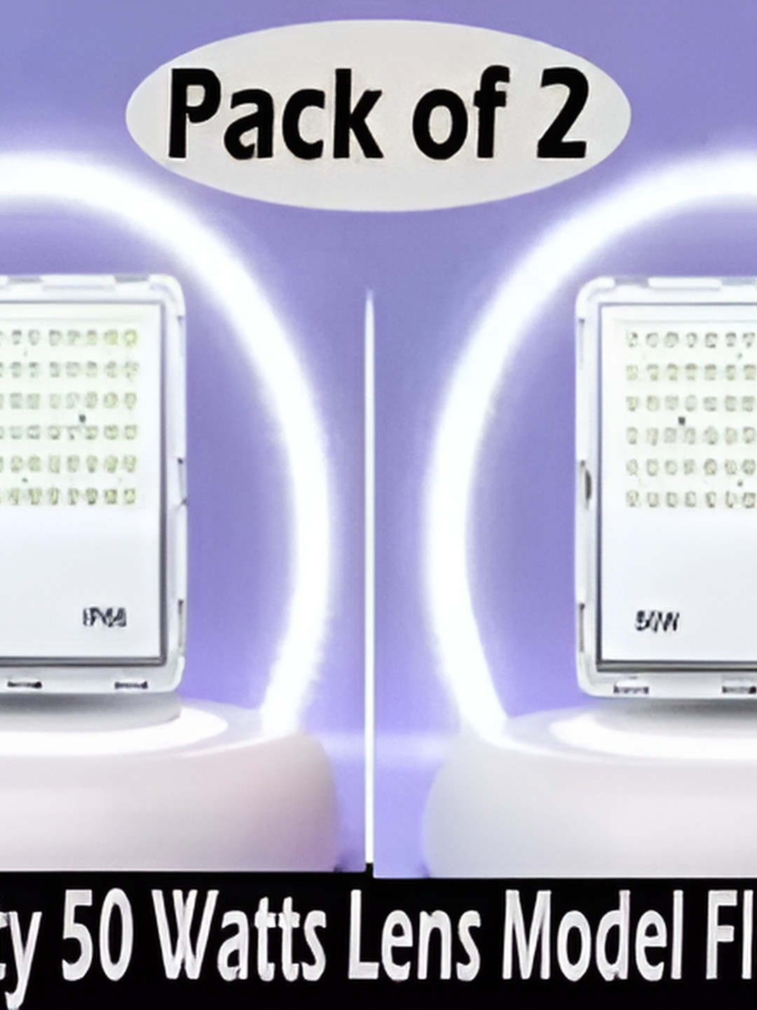 

SPARK WORLD 2Pc White Metal Square Shaped Outdoor Lamps