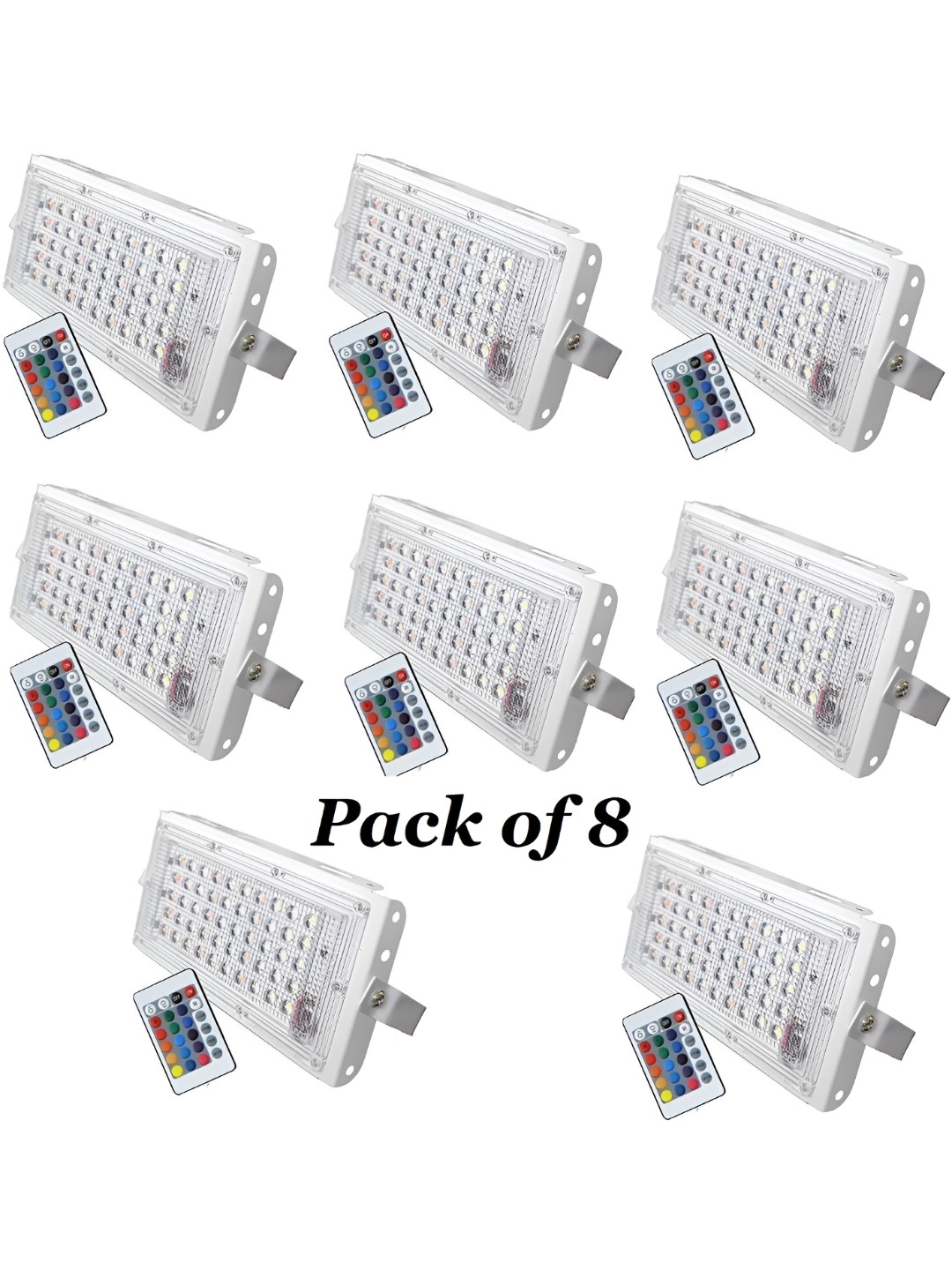 

SPARK WORLD White 8 Pieces Rectangular Outdoor Lamps