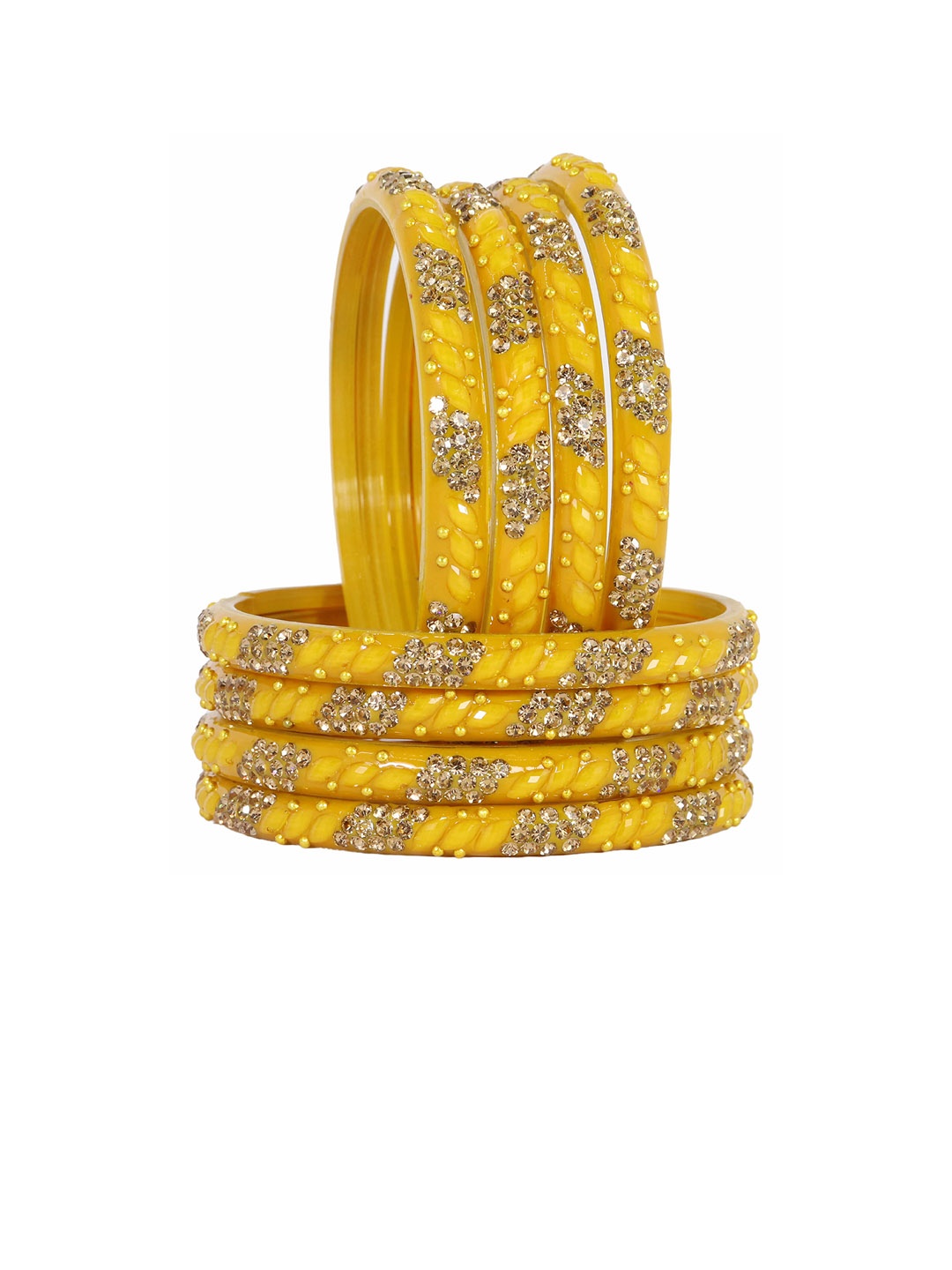 

LAVAZZA Set Of 8 Gold-Plated Bangles, Yellow