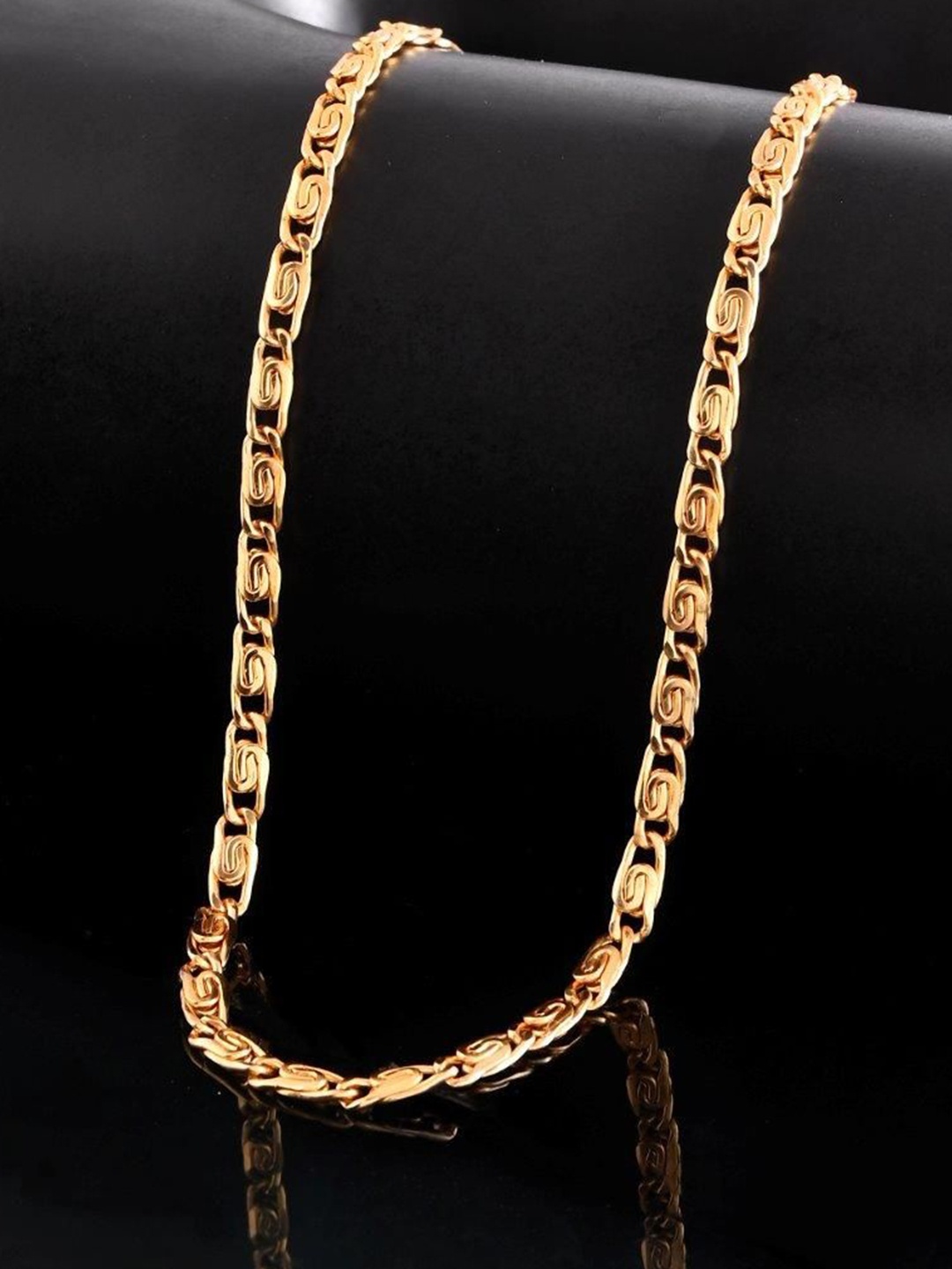 

VOJ Men Gold Plated Stainless Steel Chain