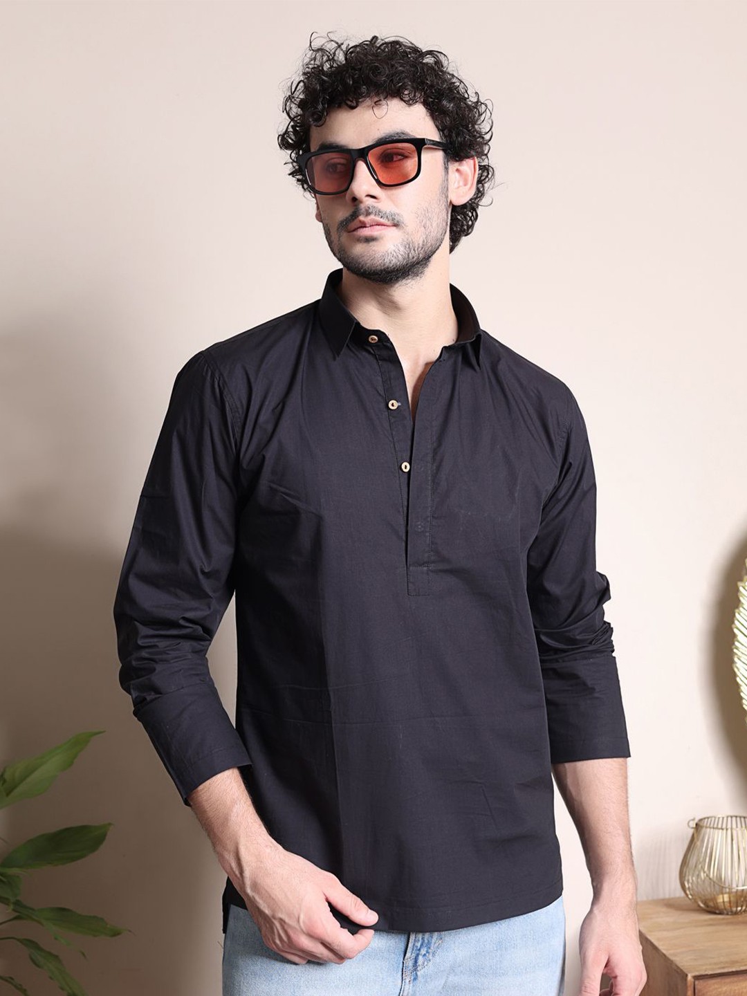 

MIDAV Men Classic Opaque Casual Shirt, Yellow