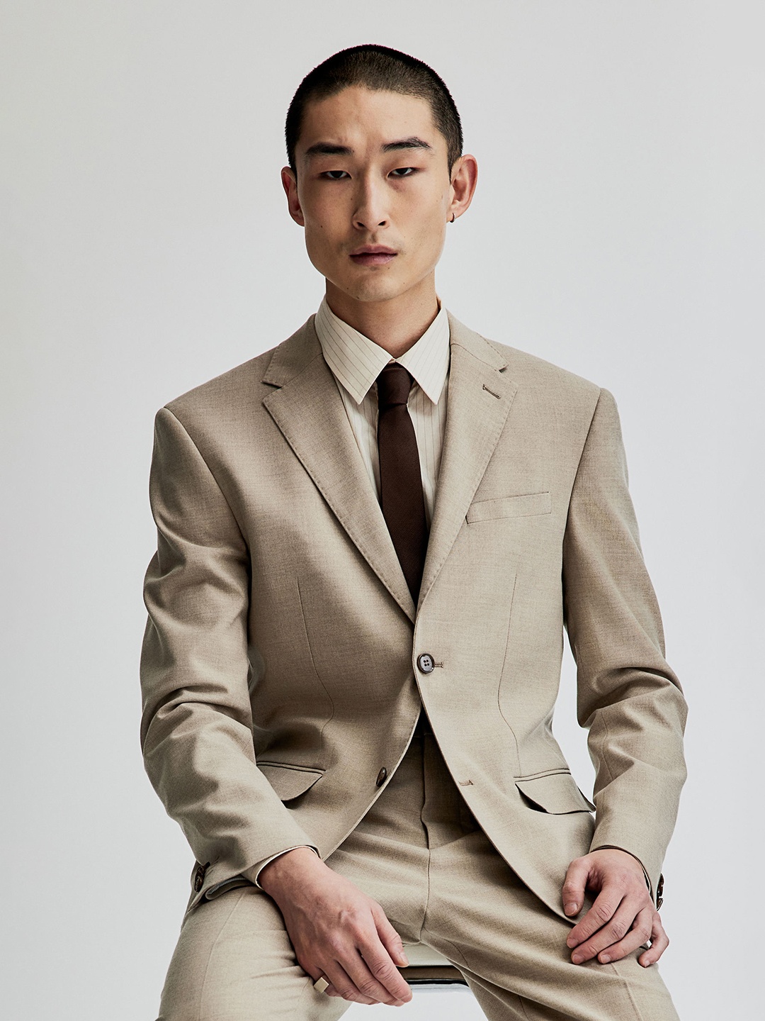 

H&M Slim Fit Jacket, Beige