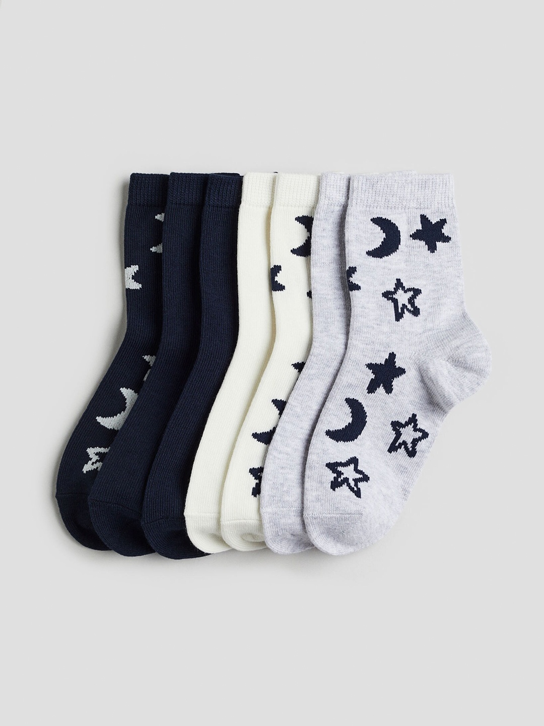 

H&M Boys 7-Pack Socks, Grey