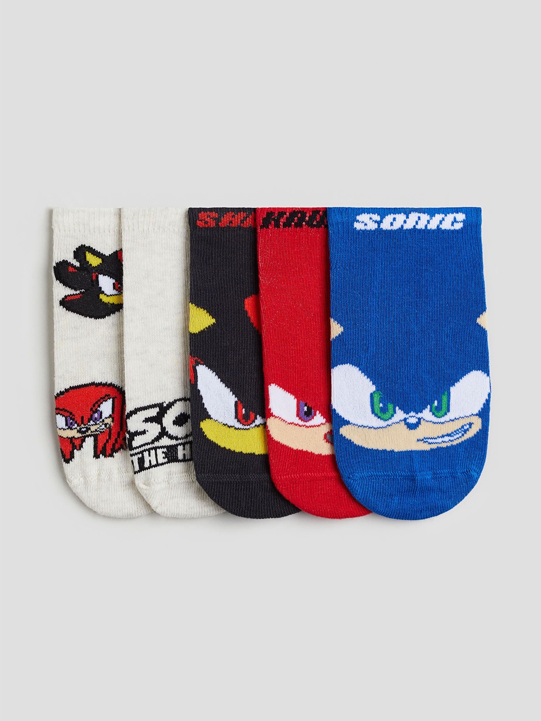 

H&M Boys 5-Pack Trainer Socks, Blue
