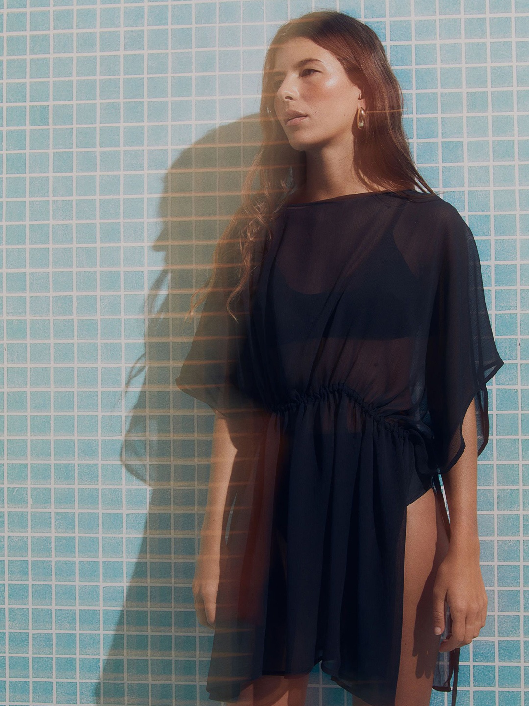 

H&M Beach Kaftan, Black