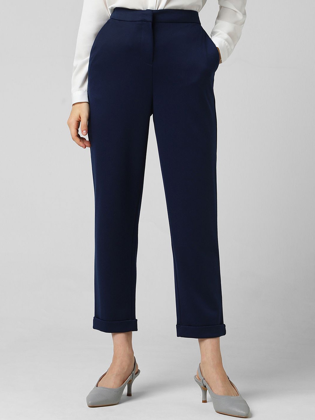 

Van Heusen Woman Women Trousers, Navy blue