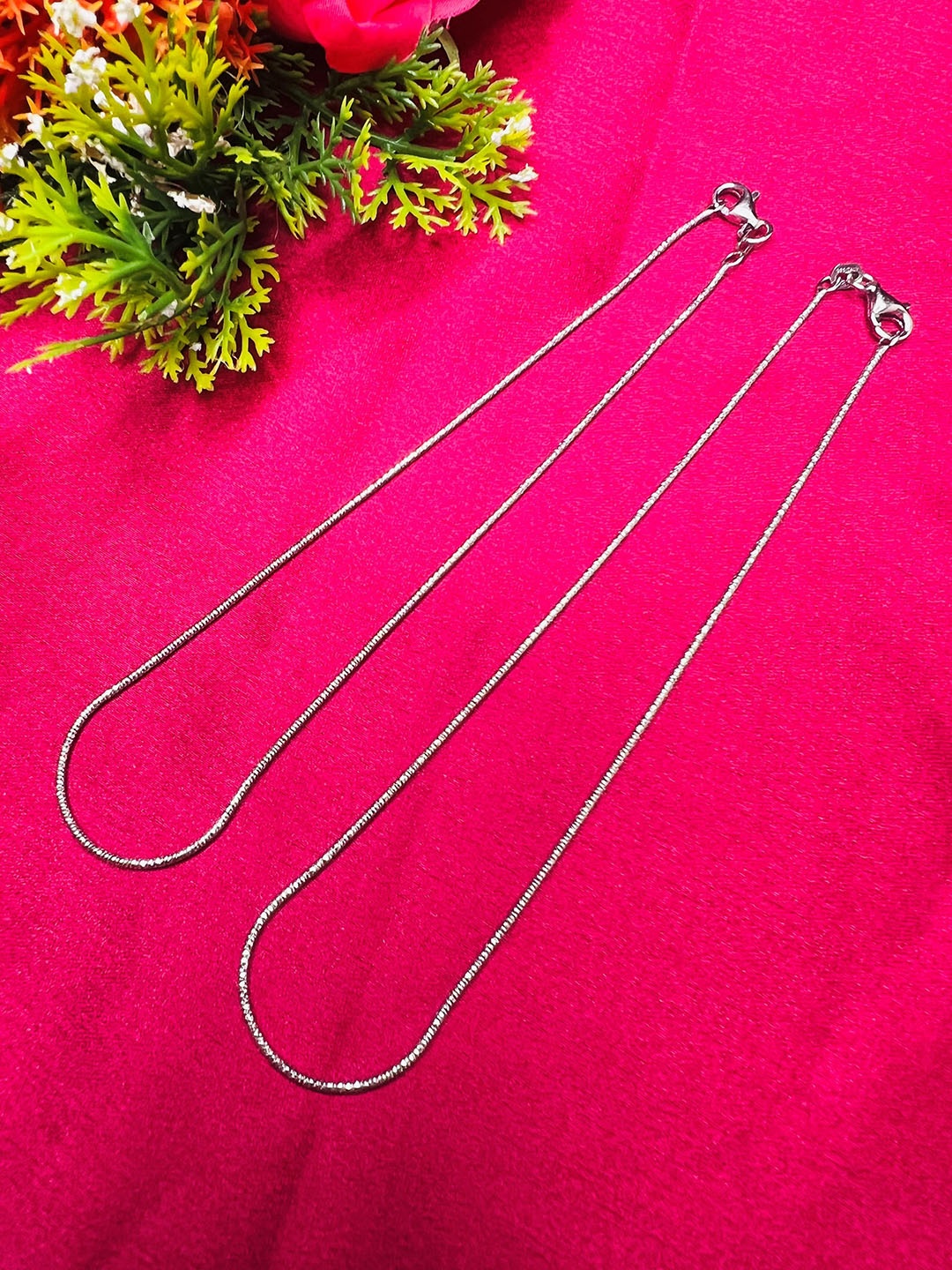

Arte Jewels Set Of 2 Sterling Silver Anklets