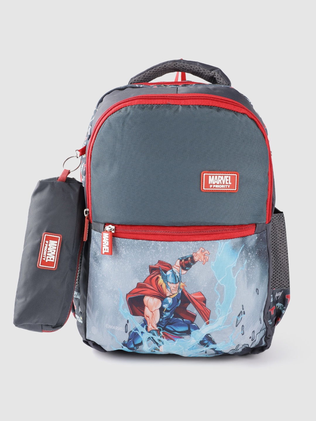 

Priority Boys Thor Printed Backpack- 27L, Grey