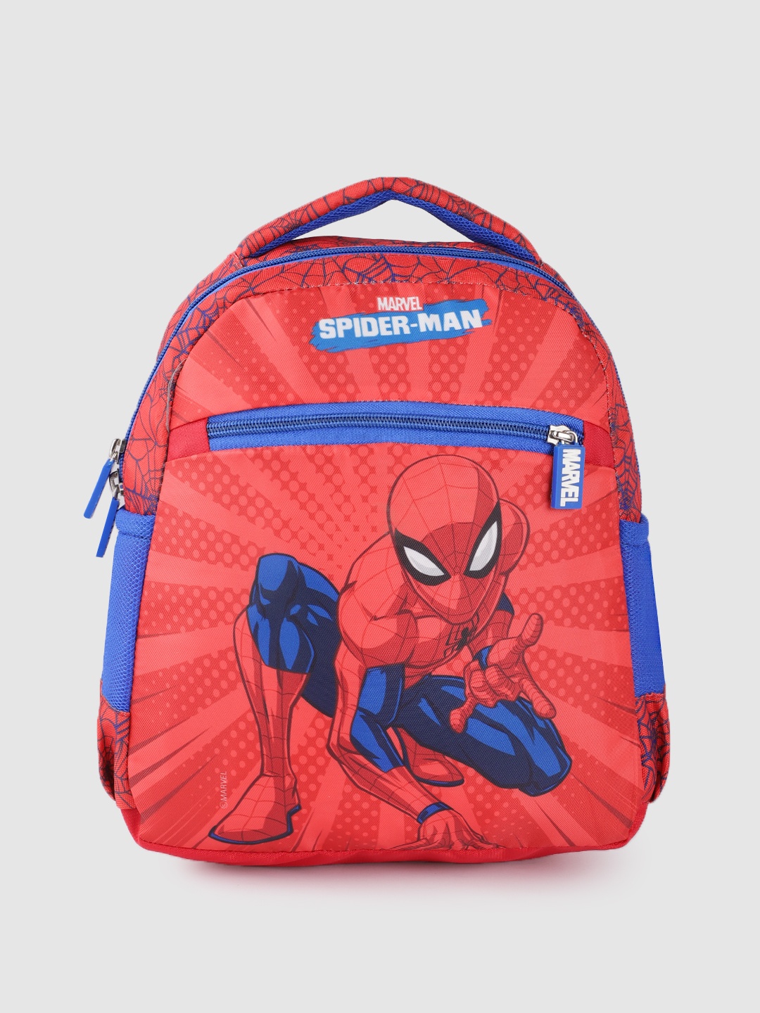 

Priority Boys Spiderman Printed Backpack, Red