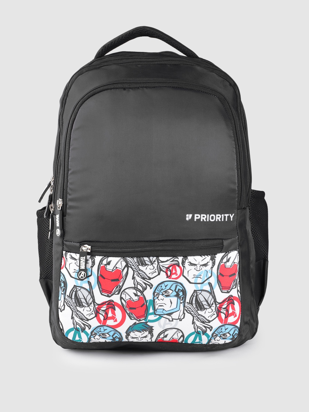 

Priority Boys Avengers Printed Backpack, Black