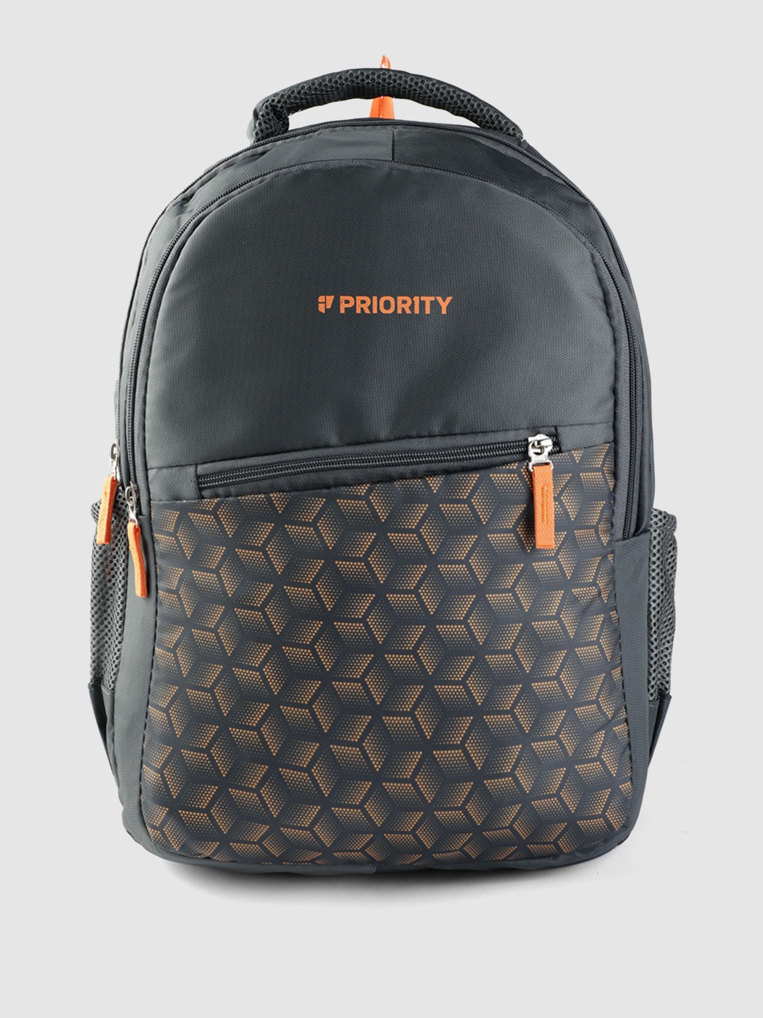 

Priority Unisex Graphic Printed Laptop Backpack - 38 L, Grey