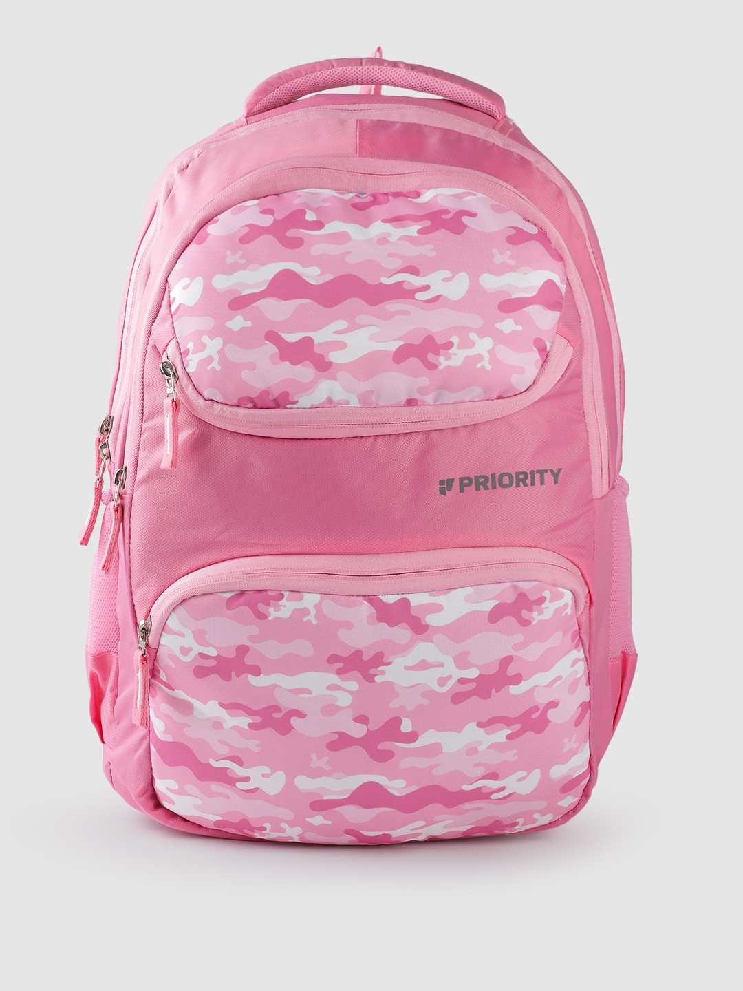 

Priority Girls Camouflage Laptop Backpack- 27L, Pink