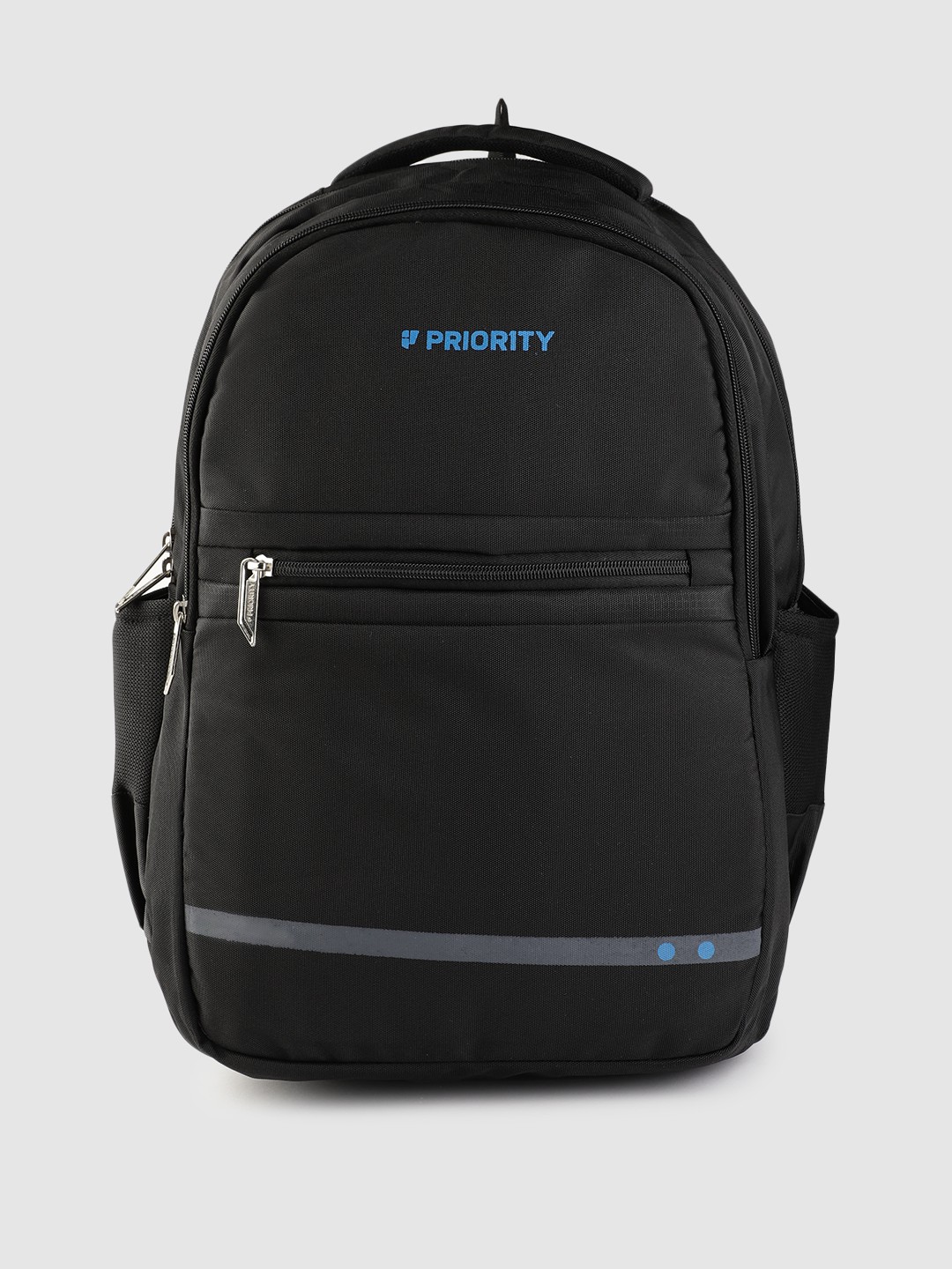 

Priority Unisex Brand Logo Printed Laptop Backpack, Black