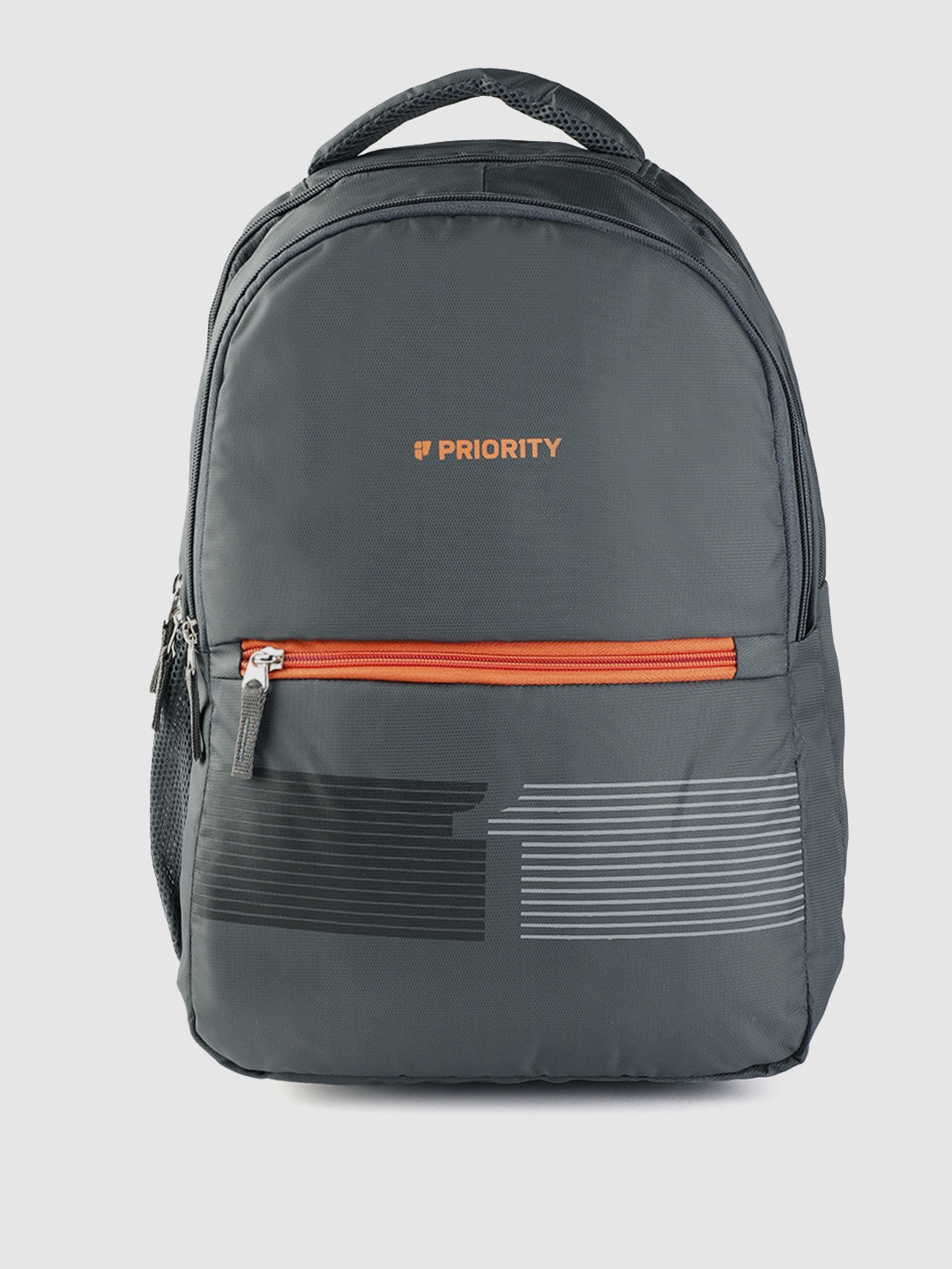 

Priority Unisex Brand Logo Print Detail Backpack 31 L, Grey