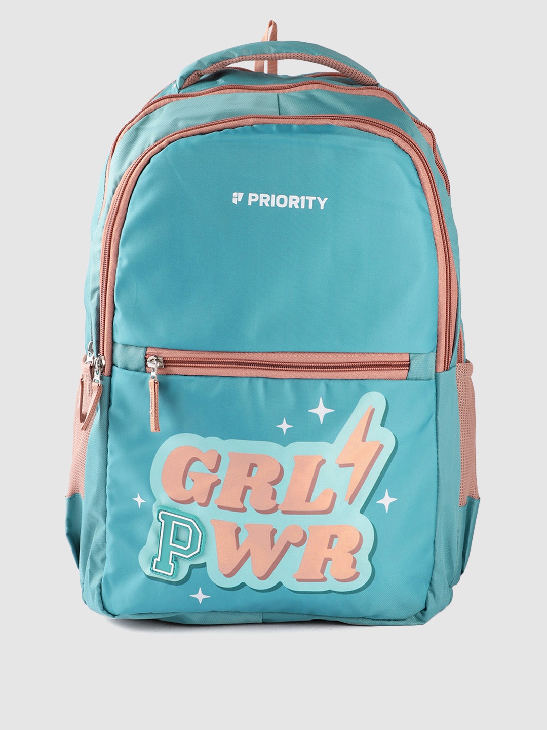 

Priority Girls Typography Printed Laptop Backpack-38L, Teal