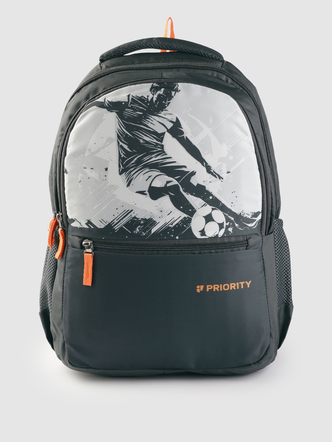 

Priority Unisex Graphic Print 16 Inch Laptop Backpack, Grey