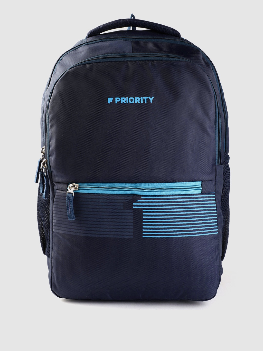 

Priority Unisex Striped Detail Laptop Backpack - 31 L, Navy blue