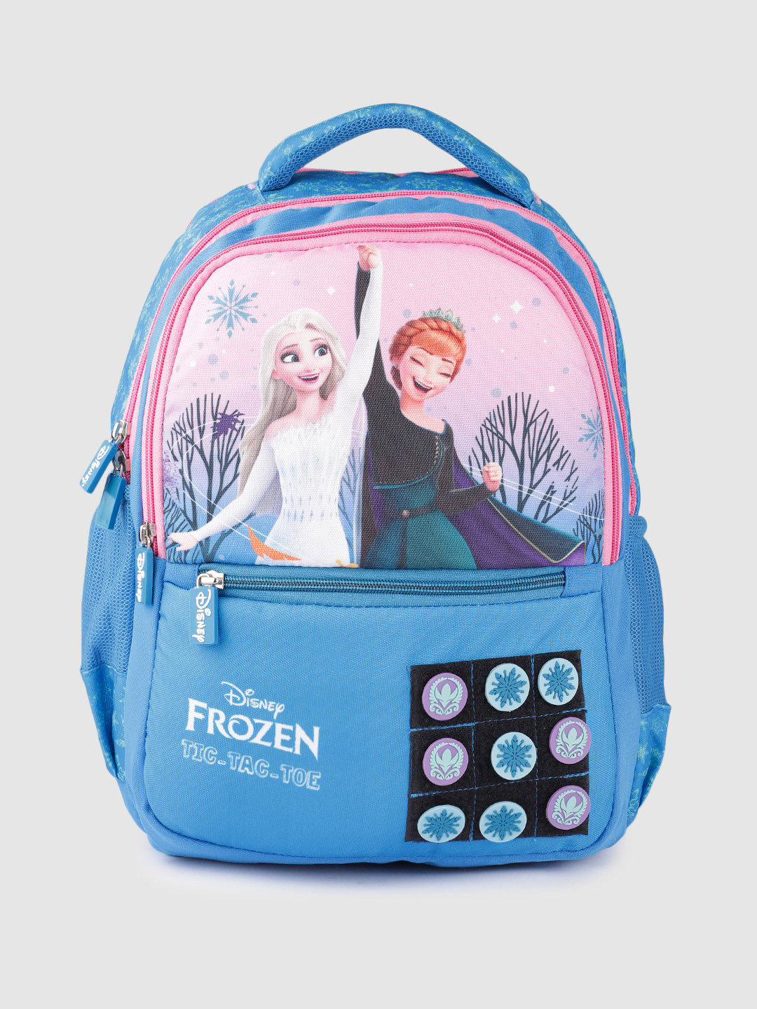 

Priority Girls Disney Frozen Printed Stick-on Badges Detailed Backpack-25L, Blue