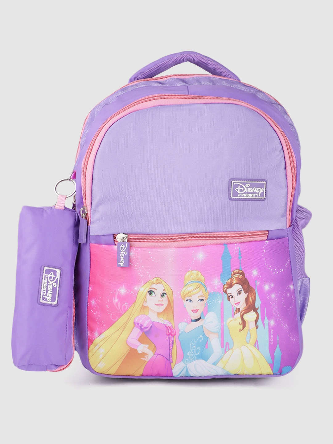 

Priority Girls Graphic Printed Backpack With Pouch - 27 L, Lavender