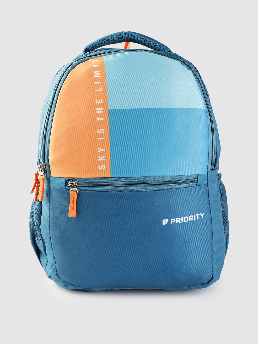 

Priority Unisex Colorblocked Laptop Backpack-38L, Blue