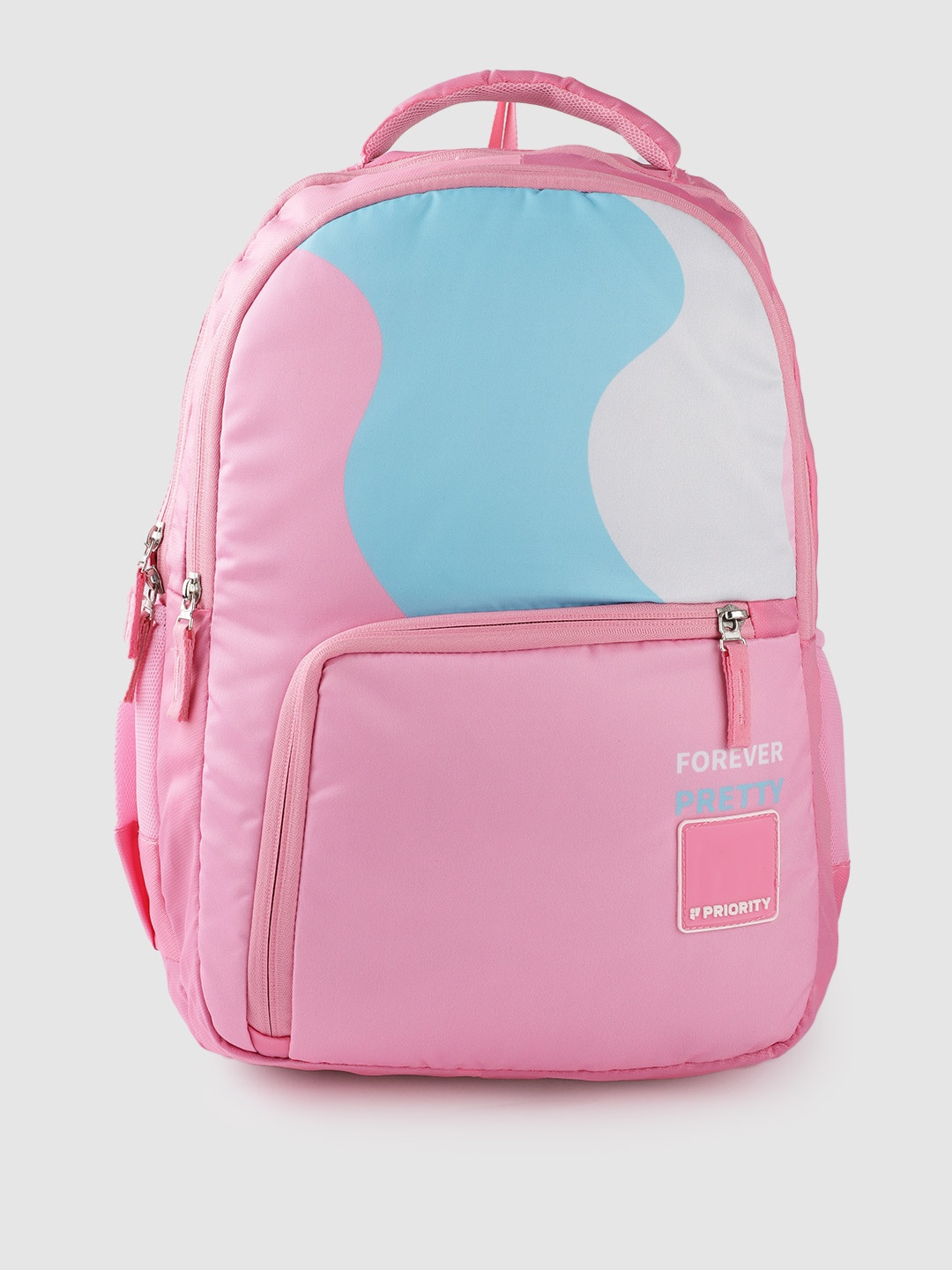

Priority Girls Colourblocked Laptop Backpack - 38 L, Pink