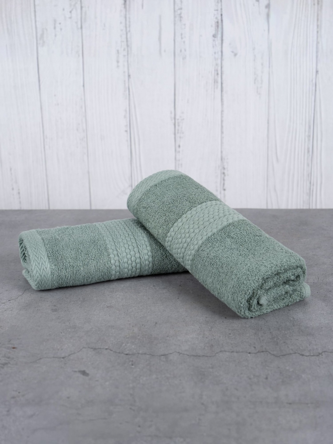 

MUSH Olive Green 2 Pieces 450 GSM Towel Set