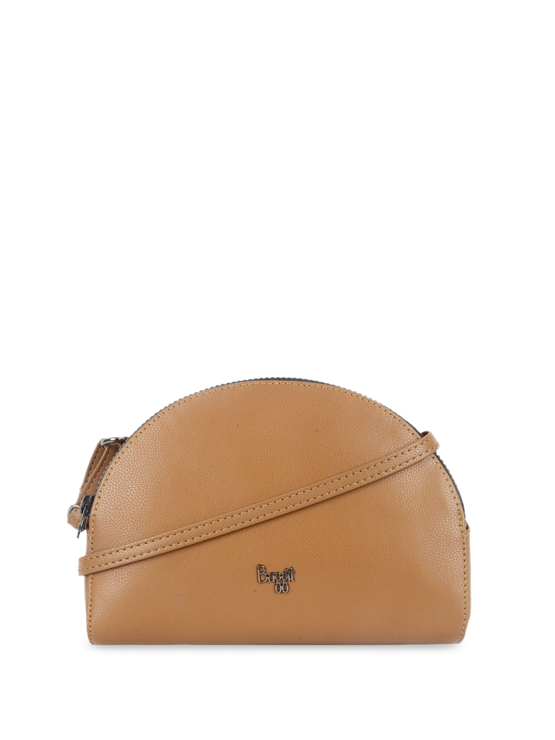 

Baggit Women PU Structured Sling Bag, Tan