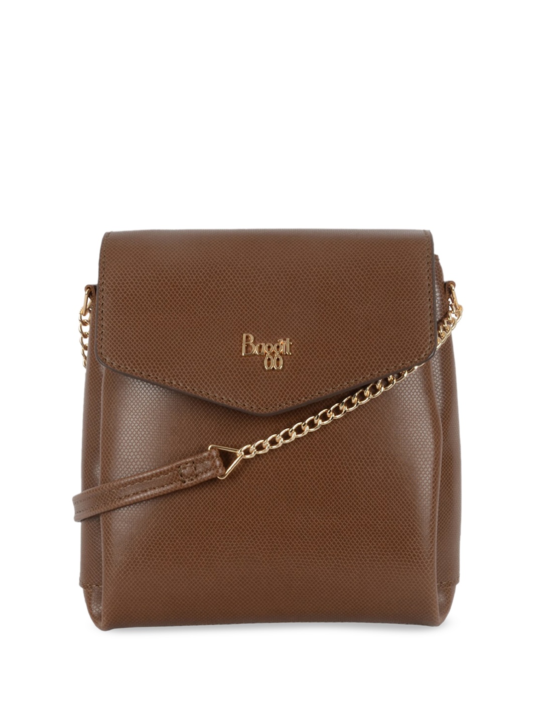 

Baggit Women PU Structured Sling Bag with Tasselled, Brown