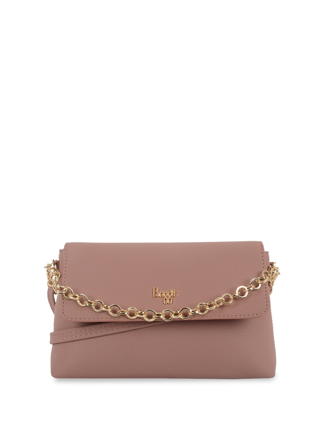 

Baggit Textured PU Structured Sling Bag, Pink