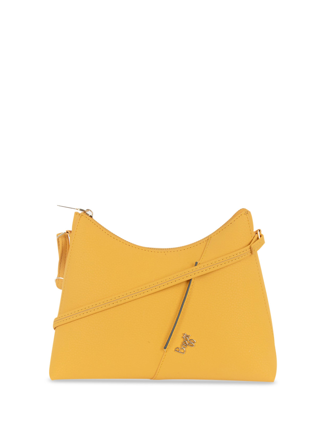 

Baggit Women PU Structured Sling Bag, Yellow