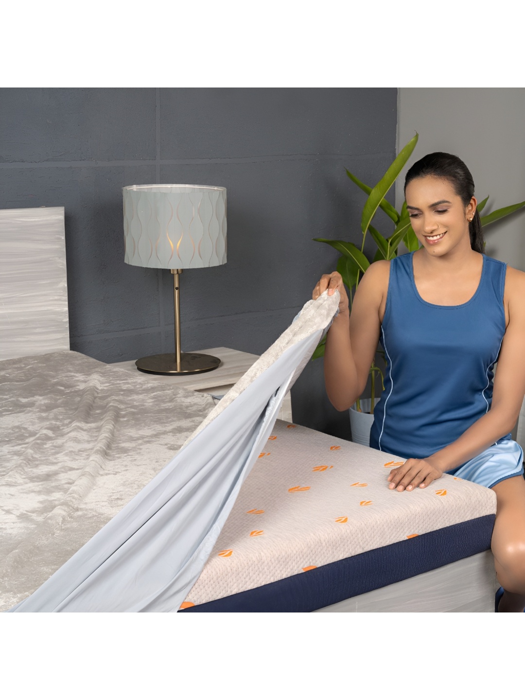 

Centuary Grey Cotton Water Resistant Queen Size Mattress Protector