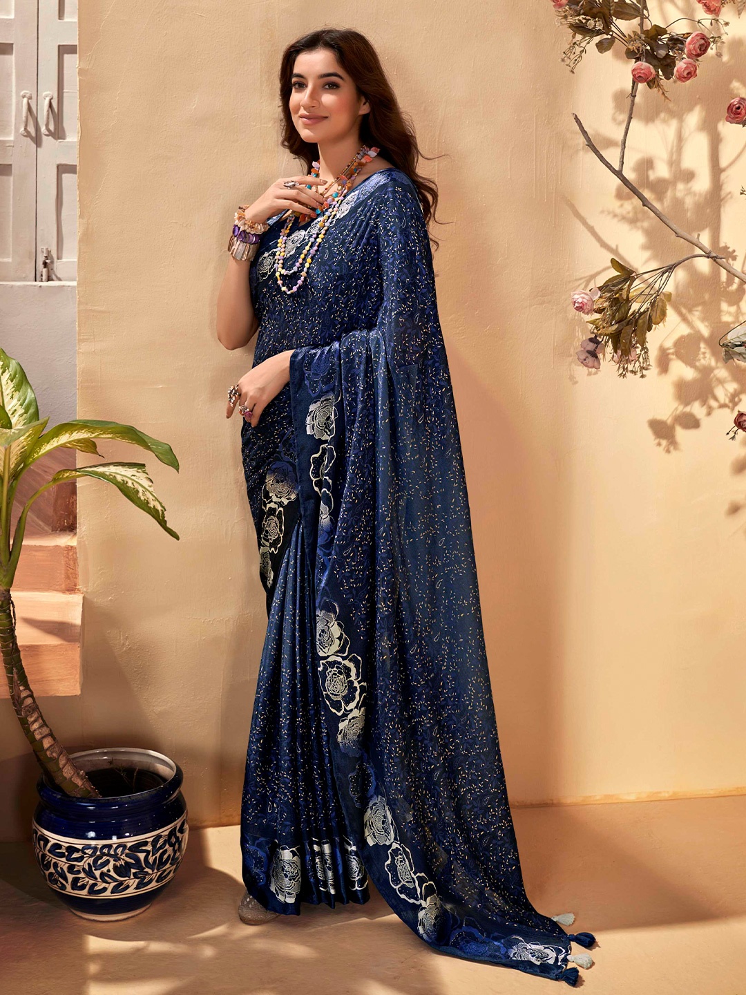 

Panzora Woven Design Saree, Blue