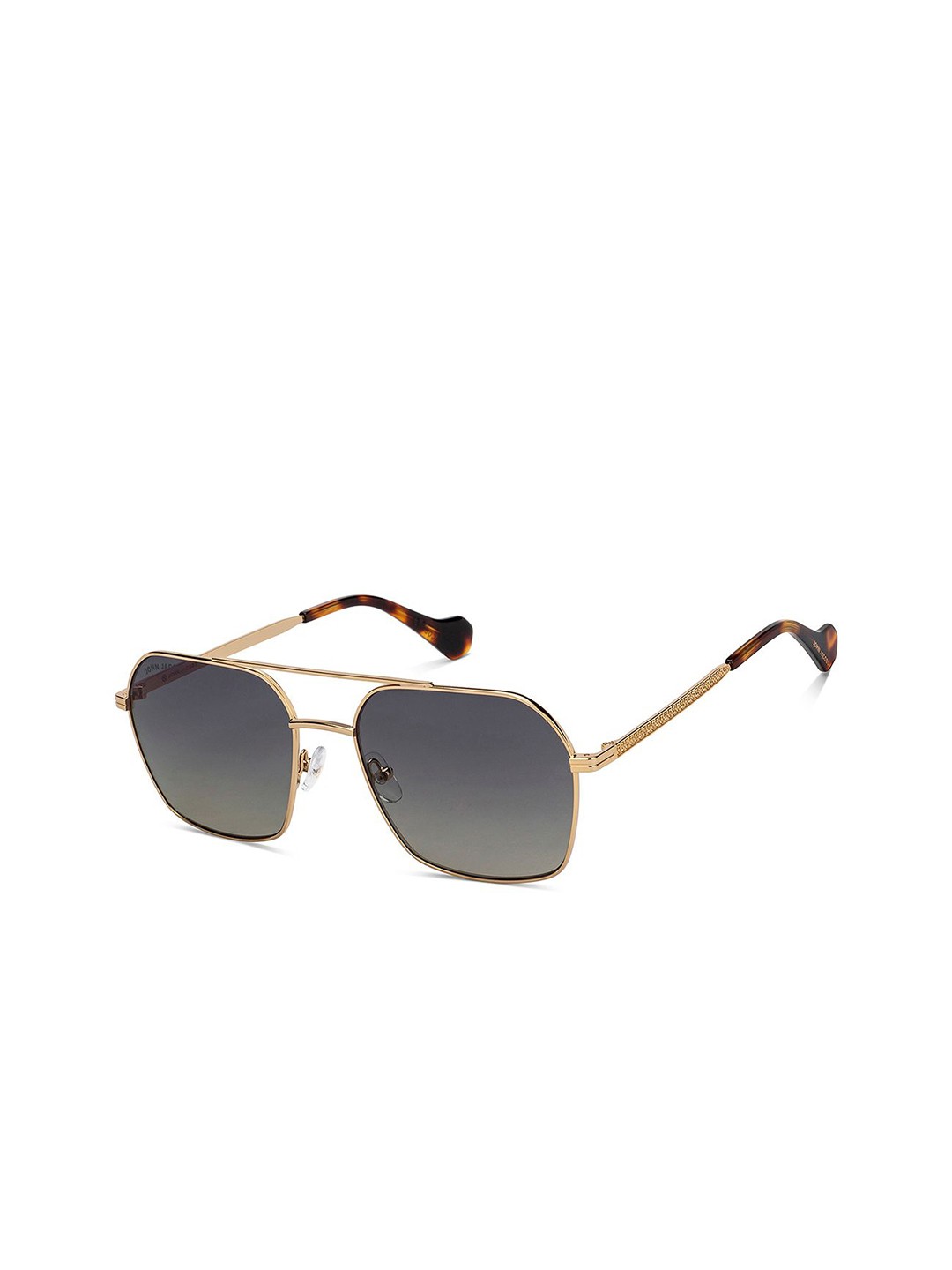 

John Jacobs Unisex Square Sunglasses with UV Protected Lens 216880, Grey