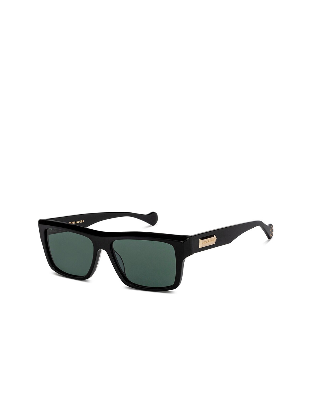 

John Jacobs Unisex Rectangle Sunglasses with UV Protected Lens 216876, Grey