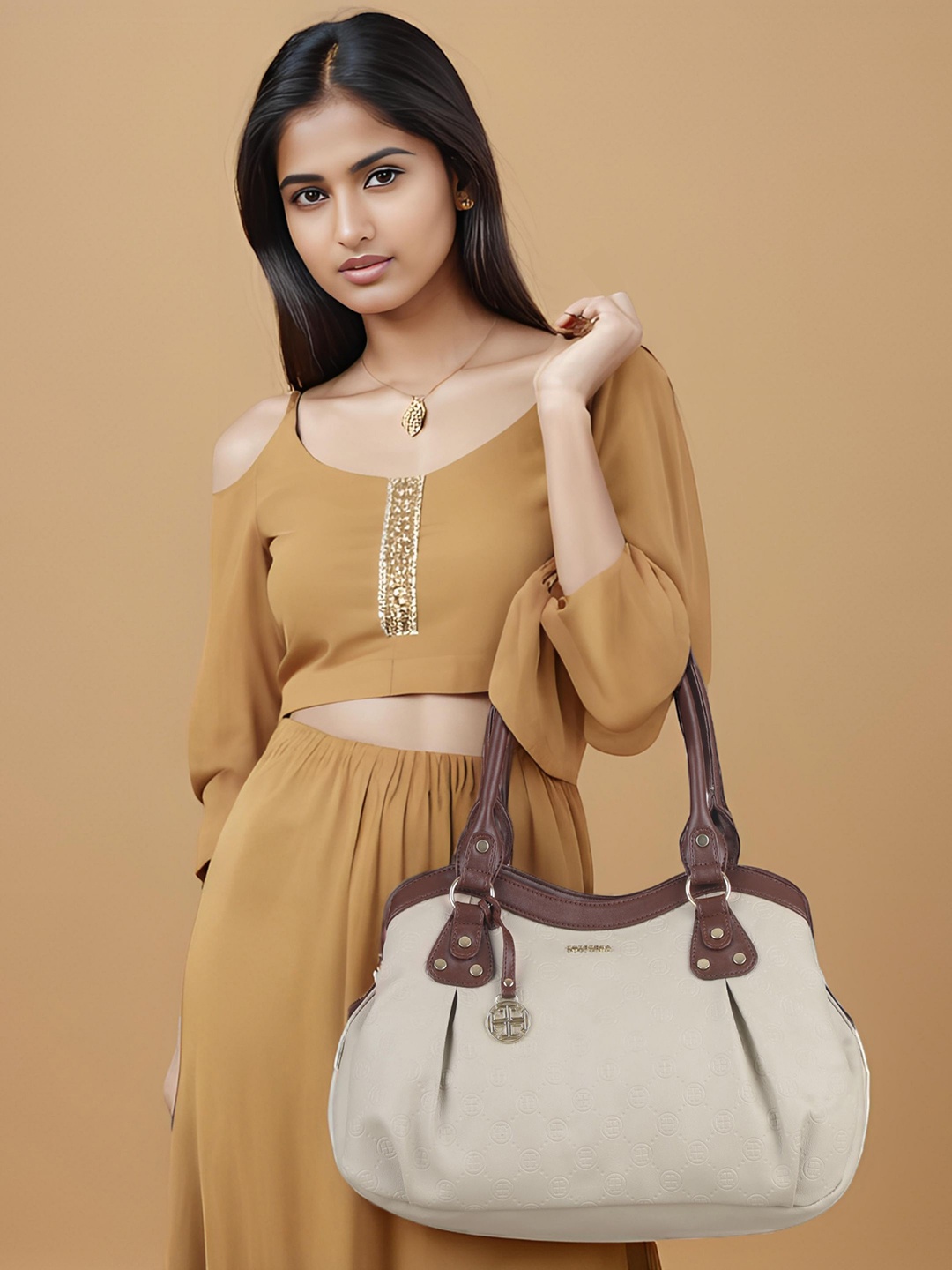 

Toteteca Women PU Structured Shoulder Bag, Grey