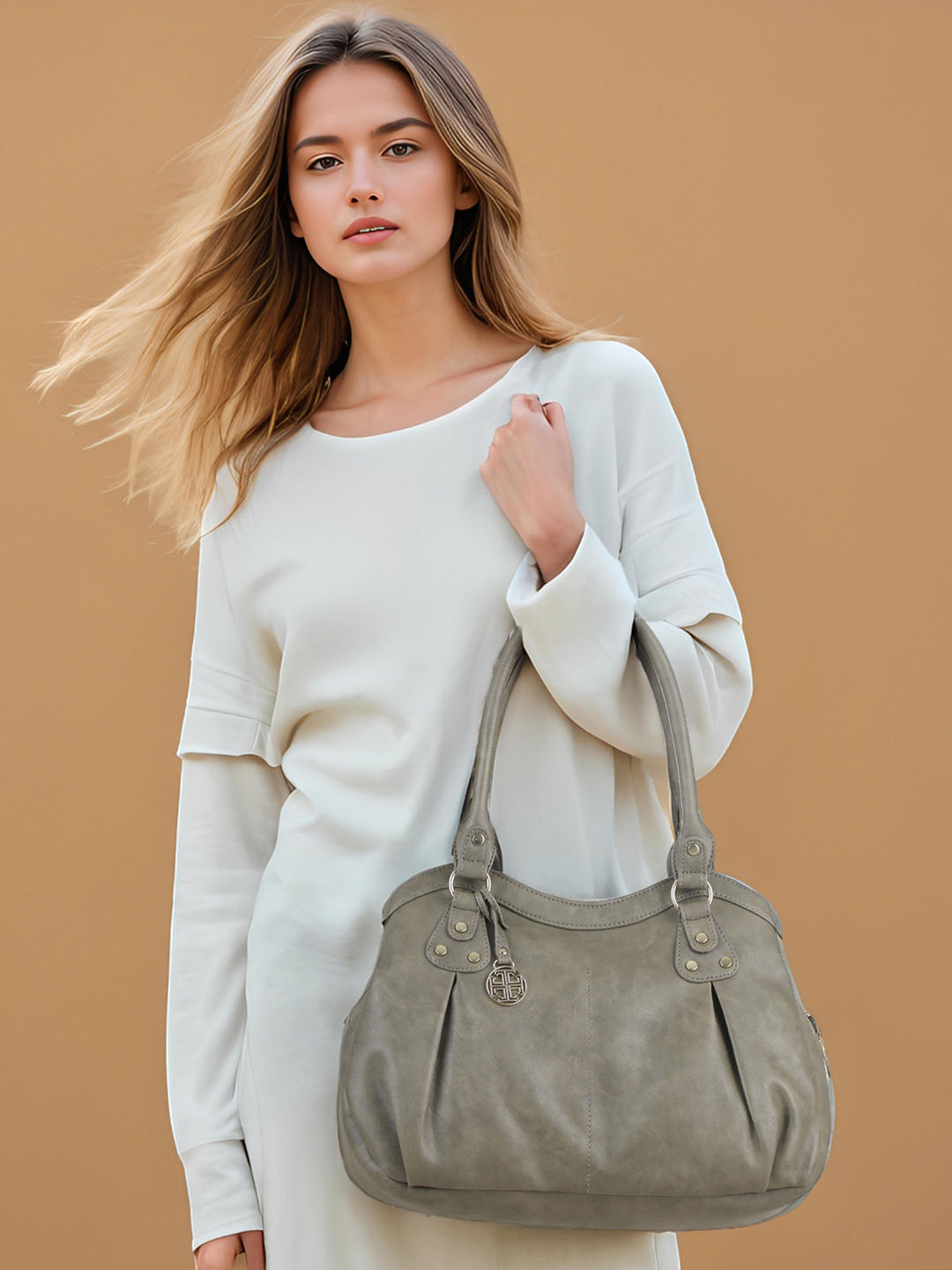 

Toteteca PU Structured Shoulder Bag, Green