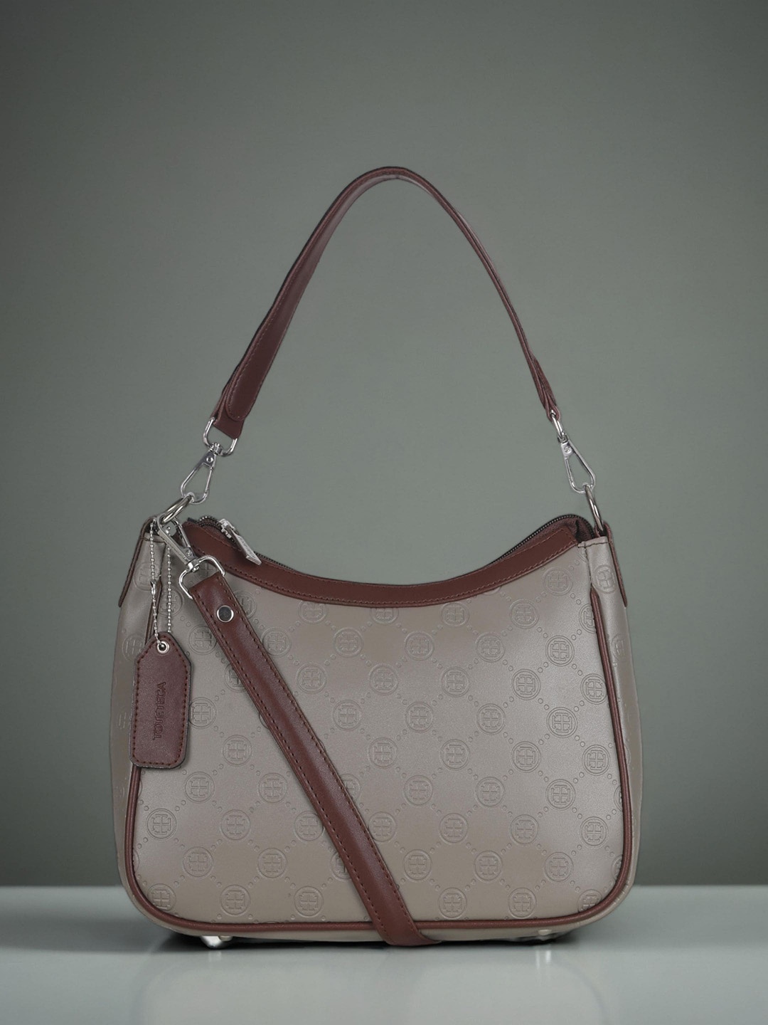 

Toteteca PU Half Moon Hobo Bag, Beige